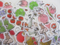 Cute Kawaii BGM Flake Stickers Sack - Mini Animals Series - Botanical Mushroom Fruits - for Journal Agenda Planner Scrapbook Craft Diary Gift