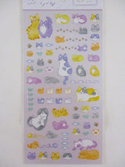 Cute Kawaii Mind Wave Feel Just Fine series - Cat Tabby Kitten Kitty Feline Pet Animal Sticker Sheet - for Journal Planner Craft Diary Gift Schedule Scrapbook Agenda Notebook