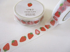 Cute Kawaii Papier Platz Washi / Masking Deco Tape - Fresh Strawberry Berries Fruit - for Diary Journal Planner Craft Schedule Agenda Scrapbook Gift