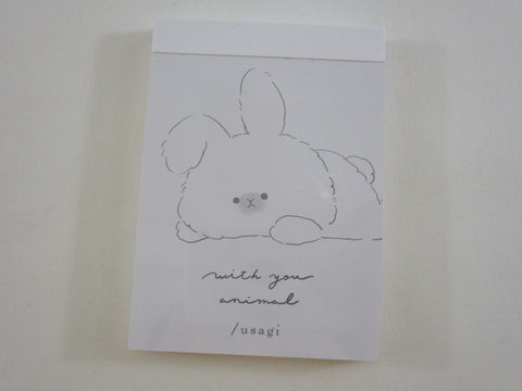 Cute Kawaii Kamio With Animal Series - Bunny Rabbit Mini Notepad / Memo Pad - Stationery Designer Paper Collection