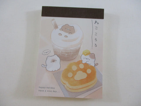 Cute Kawaii Kamio Cat Pancake Feline Pet Kitten Mini Notepad / Memo Pad - Stationery Designer Paper Collection