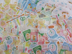 Cute Kawaii Papier Platz Flake Stickers Sack - Cozy Room Home Kitchen Cat Tabby Animal - for Journal Diary Planner Agenda Schedule Scrapbook Craft Gift