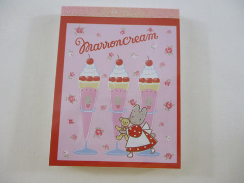 Cute Kawaii Sanrio Marron Cream Mini Notepad / Memo Pad - A - Stationery Designer Paper Collection