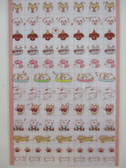 Cute Kawaii Furukawashiko Sticker Sheet - Dog Puppy A - for Journal Planner Craft Organizer Calendar