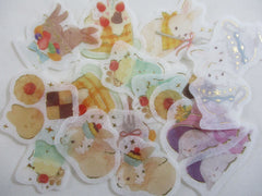 Cute Kawaii Papier Platz Flake Stickers Sack - Rabbit Sweet Bakery - for Journal Agenda Planner Scrapbooking Craft