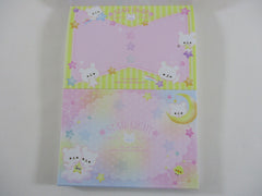 Cute Kawaii VHTF Vintage Collectible Q-Lia Star Light Bear 4 x 6 Inch Notepad / Memo Pad - Stationery Designer Paper Collection