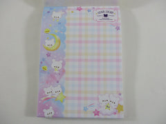 Cute Kawaii VHTF Vintage Collectible Q-Lia Star Light Bear 4 x 6 Inch Notepad / Memo Pad - Stationery Designer Paper Collection