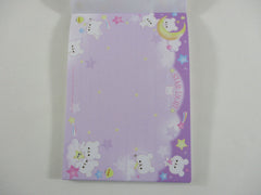 Cute Kawaii VHTF Vintage Collectible Q-Lia Star Light Bear 4 x 6 Inch Notepad / Memo Pad - Stationery Designer Paper Collection