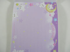 Cute Kawaii VHTF Vintage Collectible Q-Lia Star Light Bear 4 x 6 Inch Notepad / Memo Pad - Stationery Designer Paper Collection