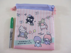 ❤︎ *ੈ✩‧₊˚ Cute Kawaii Sanrio Characters Hello Kitty Little Twin Stars Marron Cream Kuromi Purin Pochacco Badtz Maru Drawstring Bag / Pouch