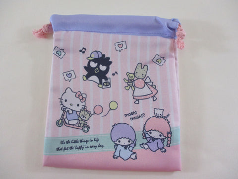 ❤︎ *ੈ✩‧₊˚ Cute Kawaii Sanrio Characters Hello Kitty Little Twin Stars Marron Cream Kuromi Purin Pochacco Badtz Maru Drawstring Bag / Pouch