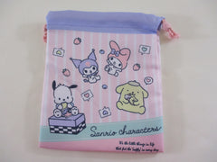 ❤︎ *ੈ✩‧₊˚ Cute Kawaii Sanrio Characters Hello Kitty Little Twin Stars Marron Cream Kuromi Purin Pochacco Badtz Maru Drawstring Bag / Pouch