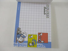 Cute Kawaii Peanuts Snoopy Mini Notepad / Memo Pad Kamio - E Colors of Peanuts - Stationery Designer Paper Collection