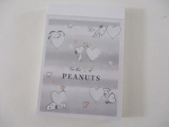 Cute Kawaii Peanuts Snoopy Mini Notepad / Memo Pad Kamio - C Love of Peanuts - Stationery Designer Paper Collection