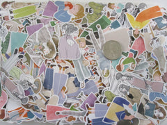 Grab Bag Stickers: 20 pcs GIRL People WOMAN sTyLE theme flake stickers