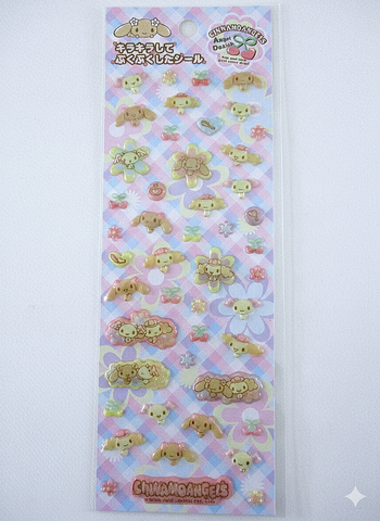 Vintage Rare ❤︎ *ੈ✩‧₊˚ Collectible ✿ Gift - Cute Kawaii Sanrio Sticker Sheet - Cinnmoangels 2006 A - for Journal Planner Craft Agenda Diary Project Gift Favorite