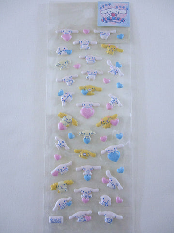 Vintage Rare ❤︎ *ੈ✩‧₊˚ Collectible ✿ Gift - Cute Kawaii Sanrio Sticker Sheet - Cinnamoroll Dog 2007 A - for Journal Planner Craft Agenda Diary Project Gift Favorite