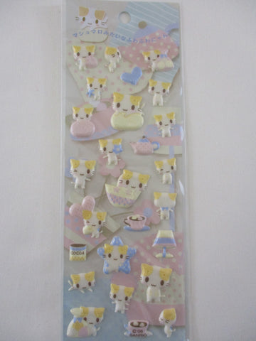 Vintage Rare ❤︎ *ੈ✩‧₊˚ Collectible ✿ Gift - Cute Kawaii Sanrio Sticker Sheet - Masyumaro Cat 2006 A - for Journal Planner Craft Agenda Diary Project Gift Favorite