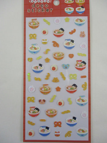 Cute Kawaii World Craft Yumyum Food Series - Noodle Udon - Sticker Sheet - for Journal Planner Craft