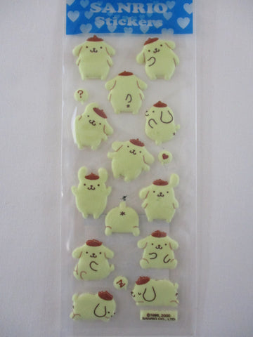 Vintage Rare ❤︎ *ੈ✩‧₊˚ Collectible ✿ Gift - Cute Kawaii Sanrio Sticker Sheet - Pom Pom Purin 2000 A - for Journal Planner Craft Agenda Diary Project Gift Favorite