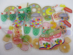 Cute Kawaii World Craft Flake Stickers Sack - Candy Sweets - for Journal Agenda Planner Scrapbooking Craft