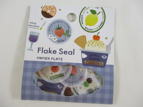 Cute Kawaii Papier Platz Flake Stickers Sack - Fruit Sweet Small things - for Journal Agenda Planner Scrapbooking Craft