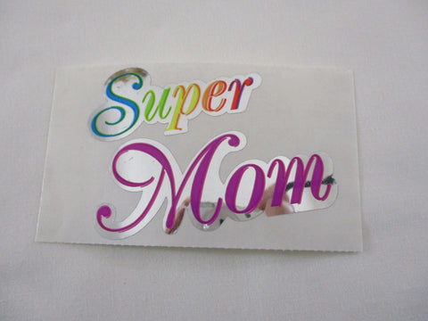 Sandylion Super Mom Shiny Mylar Sticker Sheet / Module - Vintage & Collectible