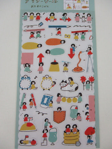 Cute Kawaii Furukawashiko Sticker Sheet - Student Daily Activities Schedule - for Journal Planner Craft Organizer Calendar