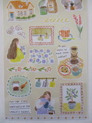 Cute Kawaii MW Easy Day Series - A - Cozy Calm Coffee Latte Mocha Warm Sticker Sheet - for Diary Journal Planner Craft Organizer Schedule Decor Scrapbook Notebook Gift