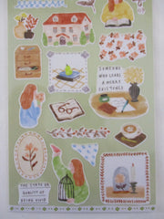 Cute Kawaii MW Easy Day Series - B - Cozy Calm Reading Books Warm Write Decor Sticker Sheet - for Diary Journal Planner Craft Organizer Schedule Decor Scrapbook Notebook Gift