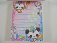 Cute Kawaii HTF Vintage Collectible Crux Cat and Panda 4 x 6 Inch Notepad / Memo Pad - Stationery Designer Paper Collection
