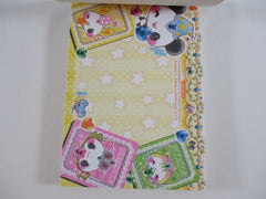 Cute Kawaii HTF Vintage Collectible Crux Cat and Panda 4 x 6 Inch Notepad / Memo Pad - Stationery Designer Paper Collection