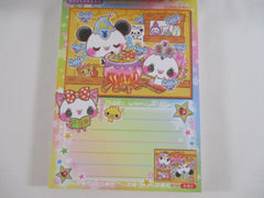 Cute Kawaii HTF Vintage Collectible Crux Cat and Panda 4 x 6 Inch Notepad / Memo Pad - Stationery Designer Paper Collection