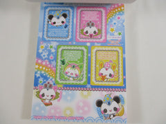 Cute Kawaii HTF Vintage Collectible Crux Cat and Panda 4 x 6 Inch Notepad / Memo Pad - Stationery Designer Paper Collection