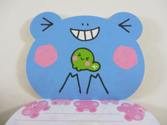 Cute Kawaii HTF Kamio Frog Diecut 4 x 6 Inch Notepad / Memo Pad - Stationery Designer Paper Collection