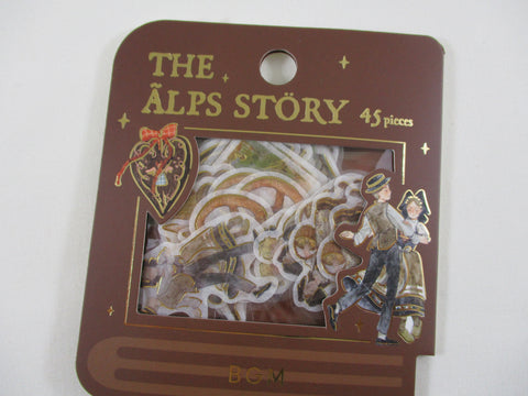 Cute Kawaii BGM Stickers Sack - The Alps Story - for Journal Agenda Planner Scrapbooking Craft