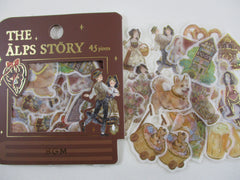 Cute Kawaii BGM Stickers Sack - The Alps Story - for Journal Agenda Planner Scrapbooking Craft