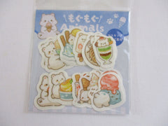 Cute Kawaii Kamiiso Flake Stickers Sack - Bear Sweet Desserts - for Journal Diary Planner Agenda Schedule Scrapbook Craft Gift