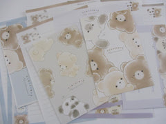 Cute Kawaaii Crux Bear Tarochans Brown Best Friend Hug Love B Letter Sets - Stationery Writing Paper Envelope Penpal Gift