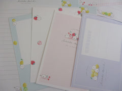 Cute Kawaaii Q-lia Bird Little Tail Cute Strawberry Fruit Letter Sets - Stationery Writing Paper Envelope Penpal Gift