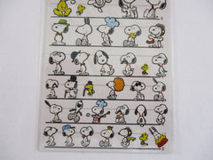 Cute Kawaii Kamio Peanuts Snoopy Sticker Sheet A - for Diary Journal Planner Craft Agenda Scrapbook Stationery Schedule