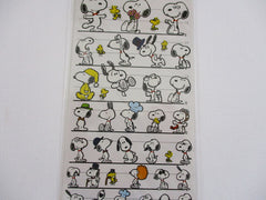 Cute Kawaii Kamio Peanuts Snoopy Sticker Sheet A - for Diary Journal Planner Craft Agenda Scrapbook Stationery Schedule