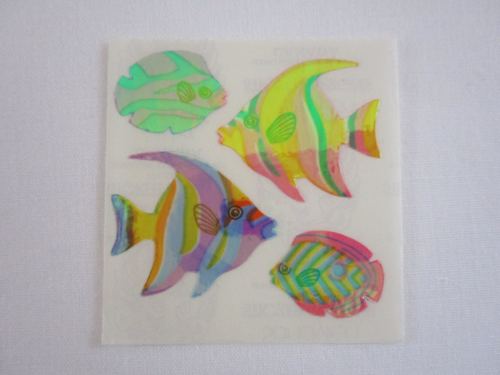 Sandylion Fish Ocean Pearly / Opalescent Sticker Sheet / Module - Vintage & Collectible