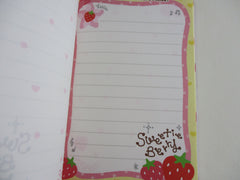 Cute Kawaii HTF Collectible Rare Vintage Q-lia Sweetie Berry 4 x 6 Inch Notepad / Memo Pad - Stationery Designer Paper Collection
