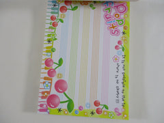 Cute Kawaii HTF Vintage Collectible Q-lia Pop Fruits 4 x 6 Inch Notepad / Memo Pad - Stationery Designer Paper Collection