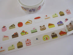 Cute Kawaii Papier Platz Washi / Masking Deco Tape - Sweet Strawberry Cake Pastry Dessert Layered Snack - for Diary Journal Planner Craft Schedule Agenda Scrapbook Gift