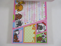 Cute Kawaii HTF Collectible Rare Crux Dog Puppies A 4 x 6 Inch Notepad / Memo Pad - Stationery Designer Paper Collection