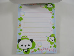 Cute Kawaii Rare HTF Vintage San-X Papa Panda 4 x 6 Inch Notepad / Memo Pad - A - Stationery Designer Paper Collection