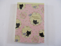 Rare ❤︎ Vintage *ੈ✩‧₊˚ Collectible ✿ Gift - Cute Kawaii San-X Kutusita Nyanko Cat Teatime B 4 x 6 Inch Notepad / Memo Pad - Stationery Designer Paper Collection 2015
