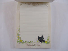 Rare ❤︎ Vintage *ੈ✩‧₊˚ Collectible ✿ Gift - Cute Kawaii San-X Kutusita Nyanko Cat Teatime B 4 x 6 Inch Notepad / Memo Pad - Stationery Designer Paper Collection 2015